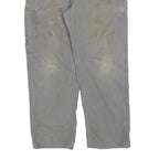 CARHARTT Mens Cotton Blend Loose Grey Trousers W38 L32 Workwear Utility Casual