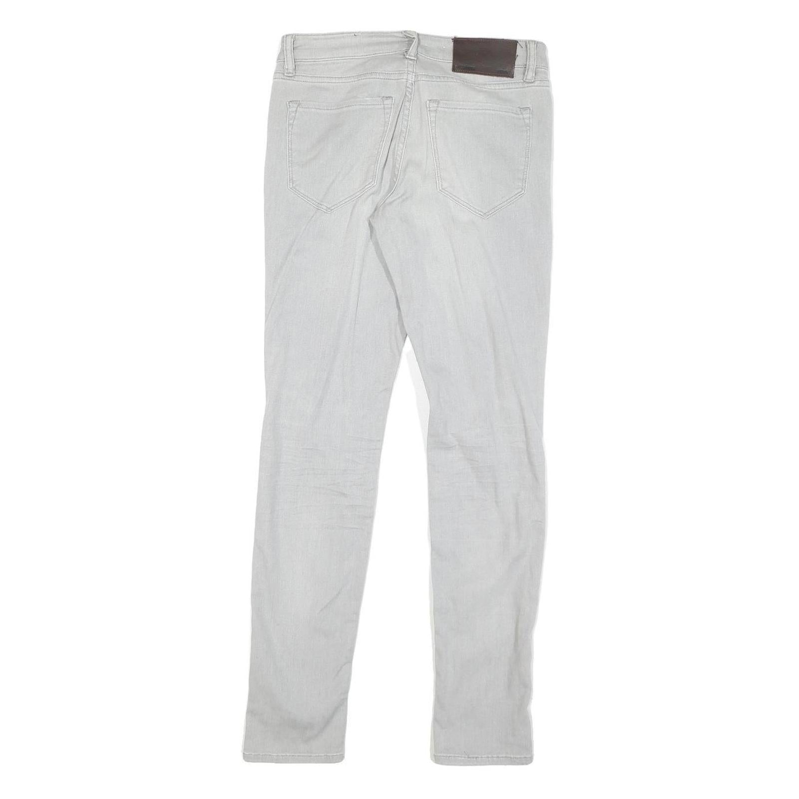 ALL SAINTS Womens Jeans Light Grey Slim Skinny Denim Medium W28 L29 Stretch