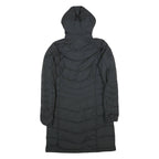 JACK WOLFSKIN Womens Black Outdoor Puffer Jacket S Polyester Blend Zip Hooded