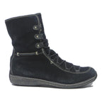 TIMBERLAND Womens Lace-Up High Boots Black Leather UK 8.5 Comfortable Stylish