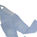 WOOD PICKER Womens Blue Cotton Blend Dungarees Relaxed Fit UK 22 W36 L31 Casual