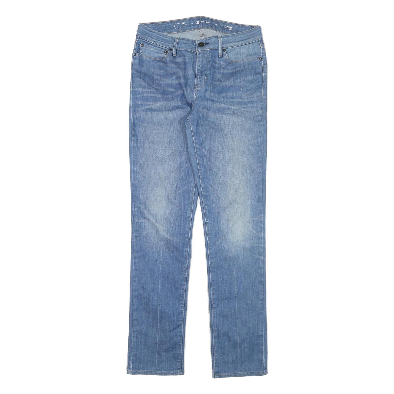 LEVI'S Womens Jeans Blue Regular Straight Denim Light W29 L31 Classic Design