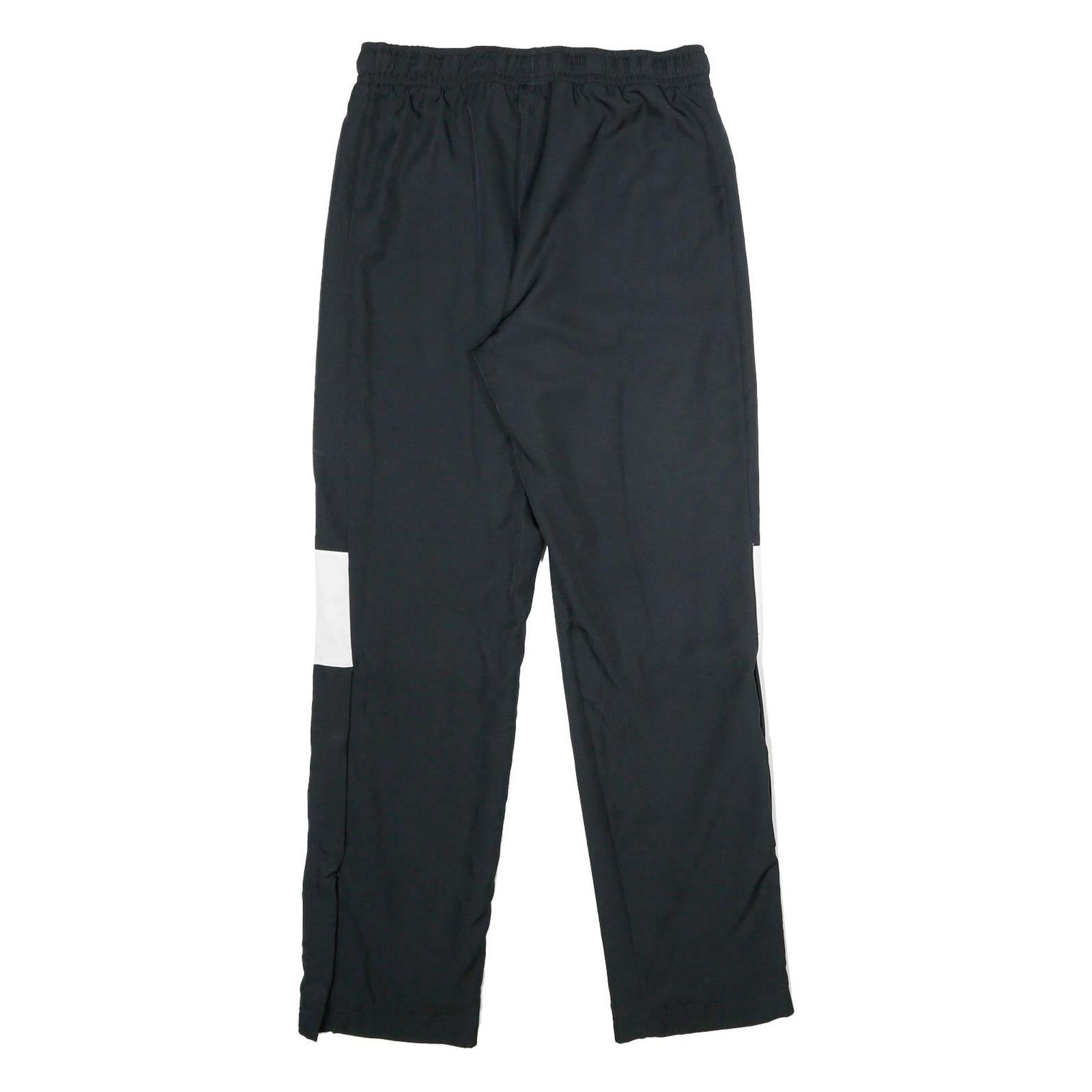 NIKE Mens Joggers Black & White Slim Straight M W28 L30 Sports Logo Athletic