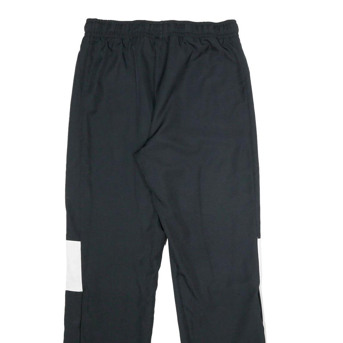 NIKE Mens Joggers Black & White Slim Straight M W28 L30 Sports Logo Athletic