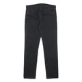 LEVI'S 511 Mens Slim Black Denim Dark Jeans W31 L32 Zip Cotton Blend