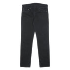 LEVI'S 511 Mens Slim Black Denim Dark Jeans W31 L32 Zip Cotton Blend