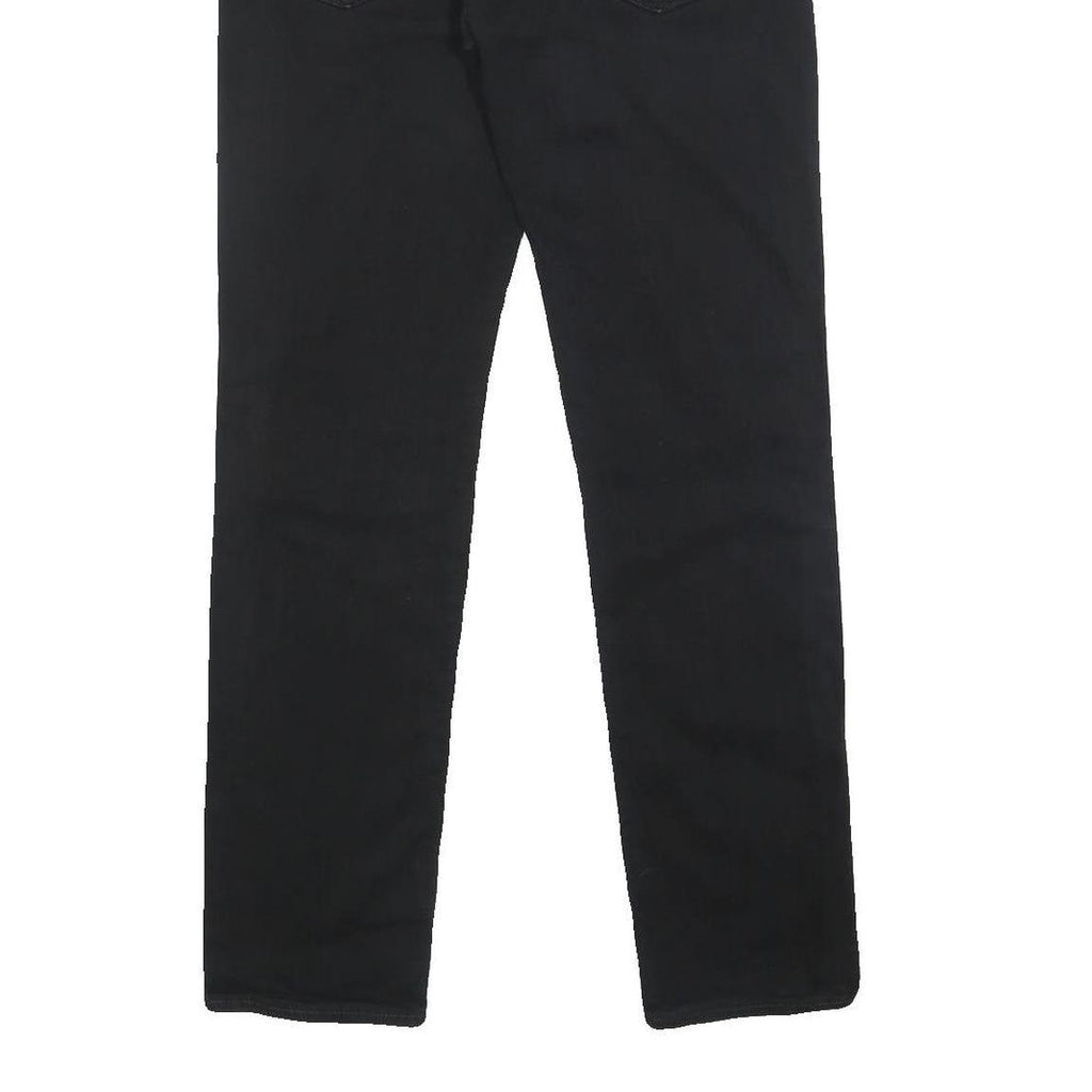 LEVI'S 511 Mens Slim Black Denim Dark Jeans W31 L32 Zip Cotton Blend