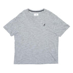 KANGOL Mens Grey Short Sleeve Crew Neck Cotton Blend T-Shirt XL Casual Comfort