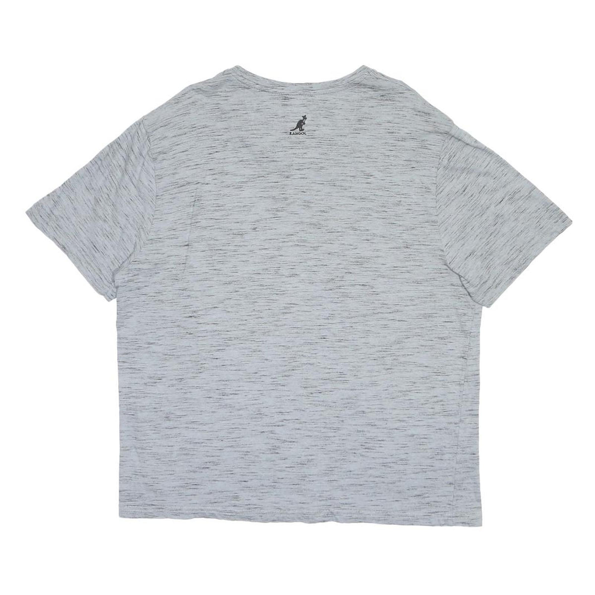KANGOL Mens Grey Short Sleeve Crew Neck Cotton Blend T-Shirt XL Casual Comfort