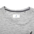 KANGOL Mens Grey Short Sleeve Crew Neck Cotton Blend T-Shirt XL Casual Comfort