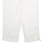 STYLE & CO Womens White Cargo Cotton Blend Shorts UK 16 W34 Comfortable Pockets
