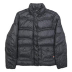 TOMMY HILFIGER Womens Black Nylon Quilted Jacket S Zip Padded Coat