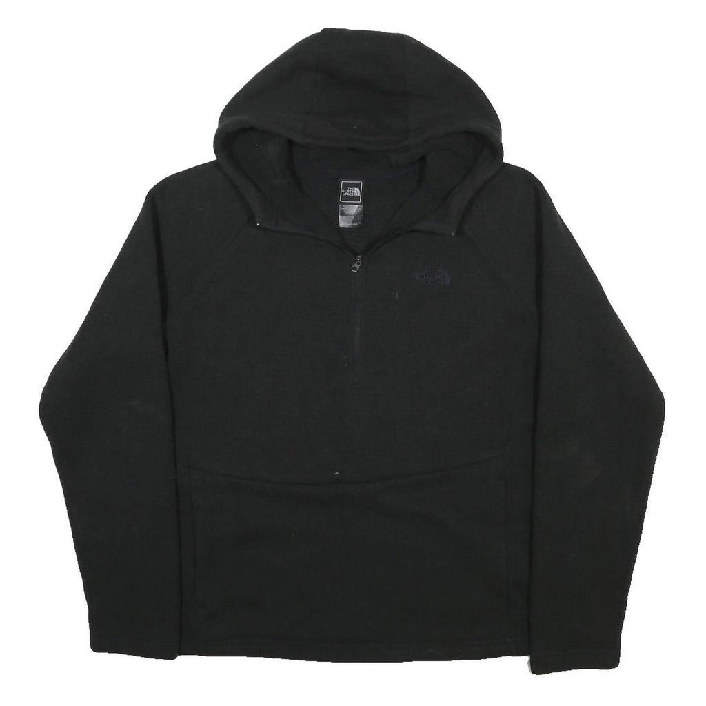 THE NORTH FACE Womens Black Hoodie XL Quarter Zip Lightweight Polyester