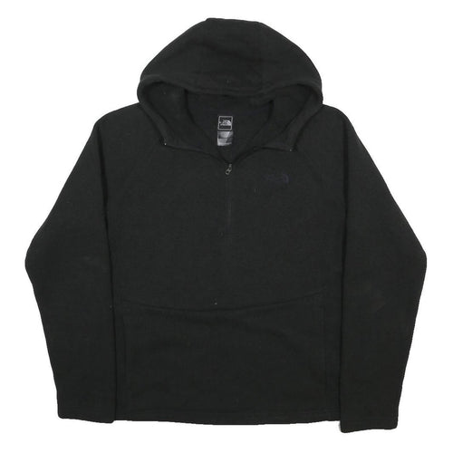 THE NORTH FACE Womens Black Hoodie XL Quarter Zip Lightweight Polyester