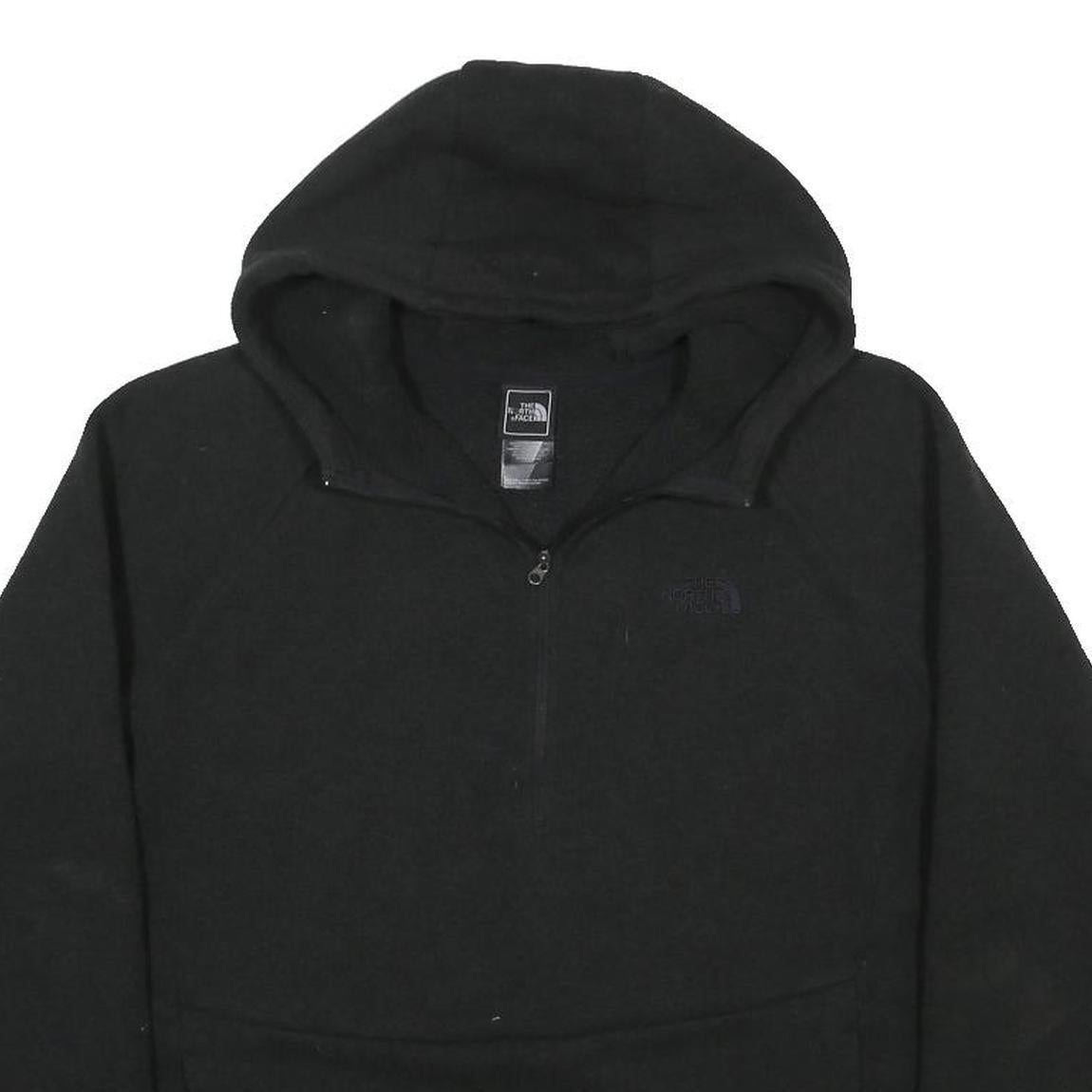 THE NORTH FACE Womens Black Hoodie XL Quarter Zip Lightweight Polyester