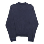 DISNEY Mens Navy Blue Bomber Jacket M Cotton Blend Plain Mickey Mouse Zip