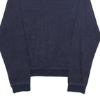 DISNEY Mens Navy Blue Bomber Jacket M Cotton Blend Plain Mickey Mouse Zip