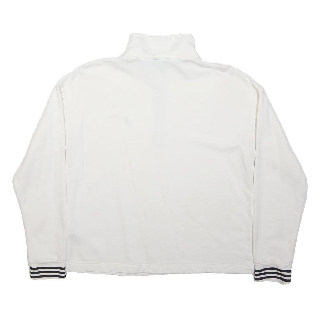 NAUTICA Mens White Sailboat Logo Plain Cotton Pullover Crew Neck Jumper M