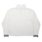 NAUTICA Mens White Sailboat Logo Plain Cotton Pullover Crew Neck Jumper M