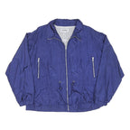 ATHLETIC Womens Blue Zip Jacket S Polyester Plain Lightweight Casual Sportswear