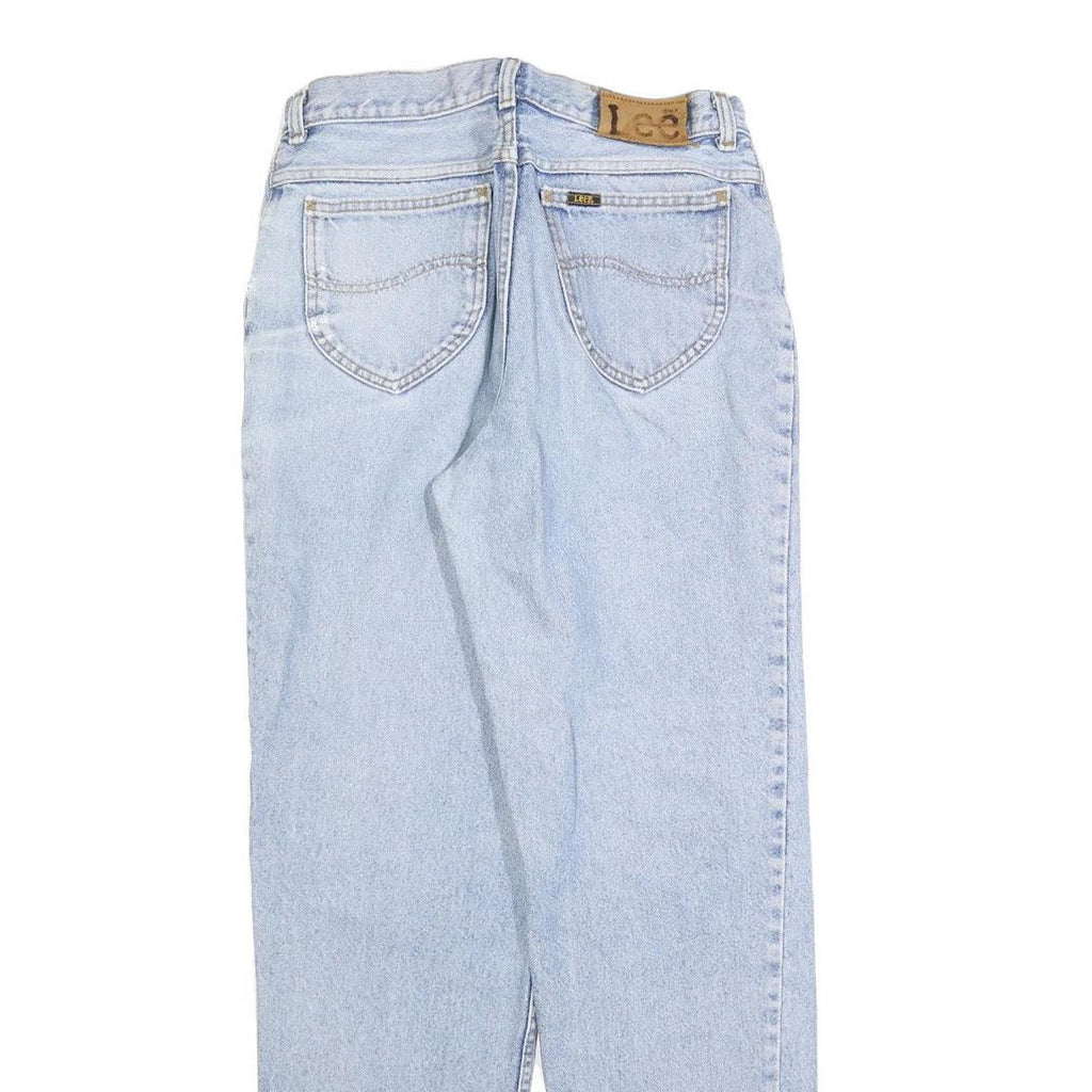 LEE Mens Jeans Blue Regular Straight Denim Light W30 L32 Classic Fit Zip