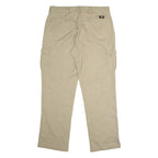 DICKIES Flex Workwear Cargo Mens Trousers Beige Regular Straight W38 L34