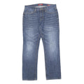 GUESS Mens Regular Blue Denim Jeans Button W32 L30 Classic Straight Cotton Blend
