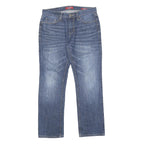 GUESS Mens Regular Blue Denim Jeans Button W32 L30 Classic Straight Cotton Blend