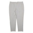 REISS Womens Slim Grey Trousers W34 L28 Zip Closure Smart Formal Workwear