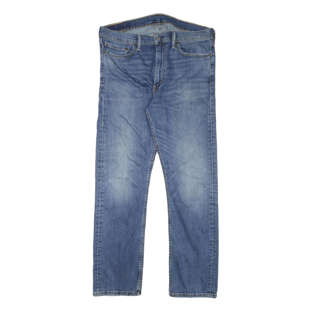 LEVI'S Mens Regular Fit Blue Denim Jeans W35 L31 Classic Zip Cotton Blend
