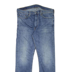 LEVI'S Mens Regular Fit Blue Denim Jeans W35 L31 Classic Zip Cotton Blend