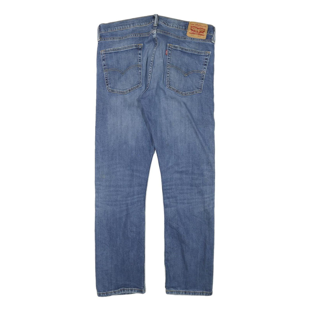 LEVI'S Mens Regular Fit Blue Denim Jeans W35 L31 Classic Zip Cotton Blend