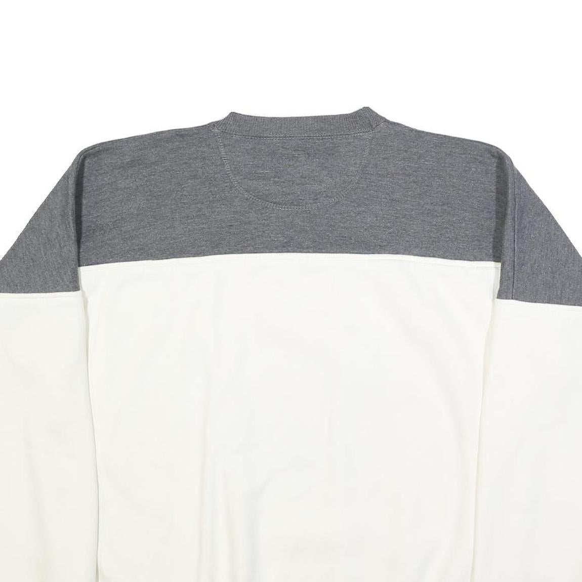 GEAR FOR SPORTS Mens Grey & White Training Crew Neck L Sweatshirt Cotton Blend