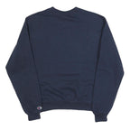 CHAMPION Mens Blue Airtable Crew Neck S Cotton Blend Sweatshirt