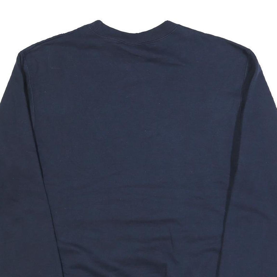 CHAMPION Mens Blue Airtable Crew Neck S Cotton Blend Sweatshirt