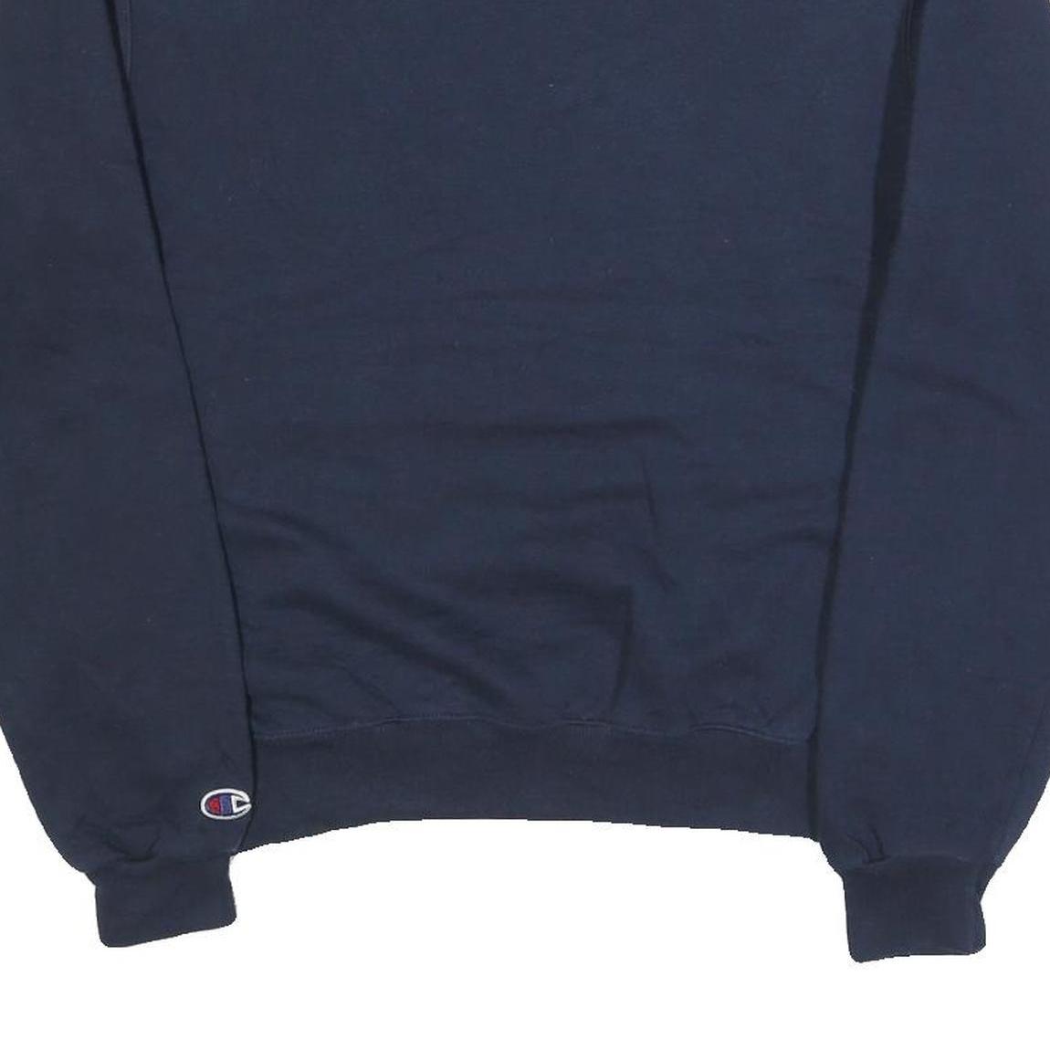 CHAMPION Mens Blue Airtable Crew Neck S Cotton Blend Sweatshirt