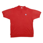 COTTEX Mens Red Short Sleeve Plain XL Cotton Polo Shirt Casual Summer