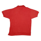 COTTEX Mens Red Short Sleeve Plain XL Cotton Polo Shirt Casual Summer