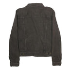 LAUREN RALPH LAUREN Womens Black Cotton Jacket M Button Plain Classic Fit