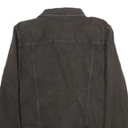 LAUREN RALPH LAUREN Womens Black Cotton Jacket M Button Plain Classic Fit