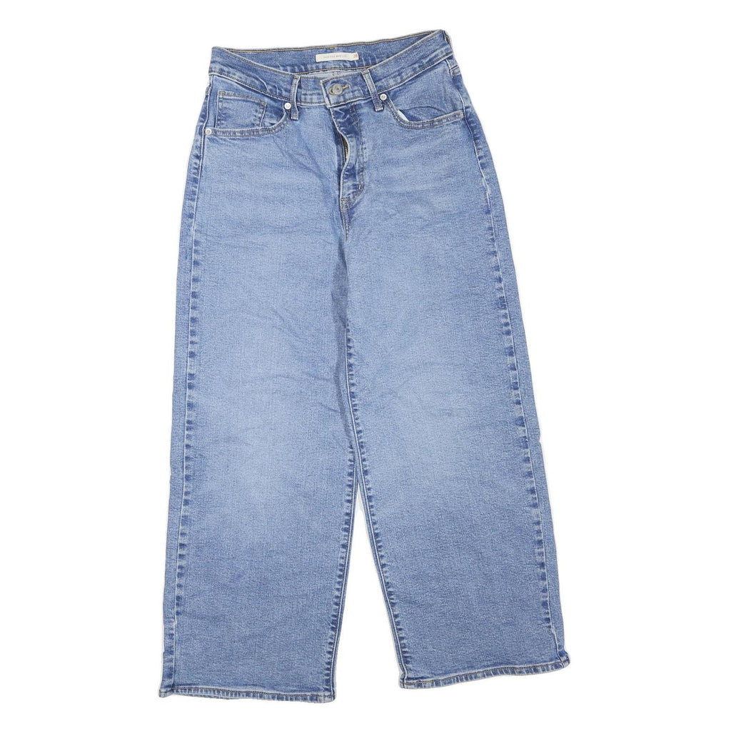 LEVI'S Womens Regular Blue Denim Light W28 L27 Casual Zip Jeans