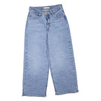 LEVI'S Womens Regular Blue Denim Light W28 L27 Casual Zip Jeans