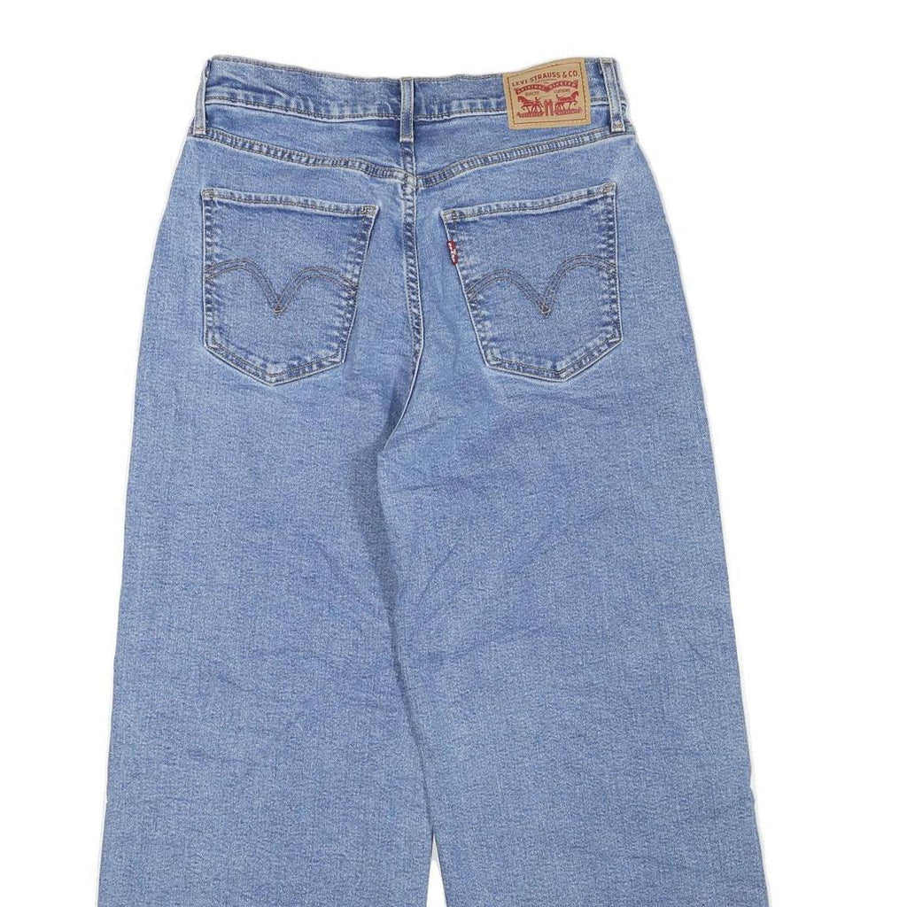 LEVI'S Womens Regular Blue Denim Light W28 L27 Casual Zip Jeans