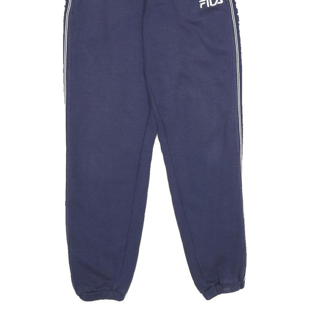 FILA Womens Joggers Blue Slim Tapered S W28 L30 Logo Tape Casual Sportswear