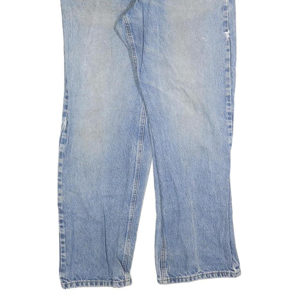 CARHARTT Mens Jeans Blue Relaxed Straight Denim Medium W34 L32 Zip Casual