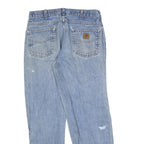 CARHARTT Mens Jeans Blue Relaxed Straight Denim Medium W34 L32 Zip Casual