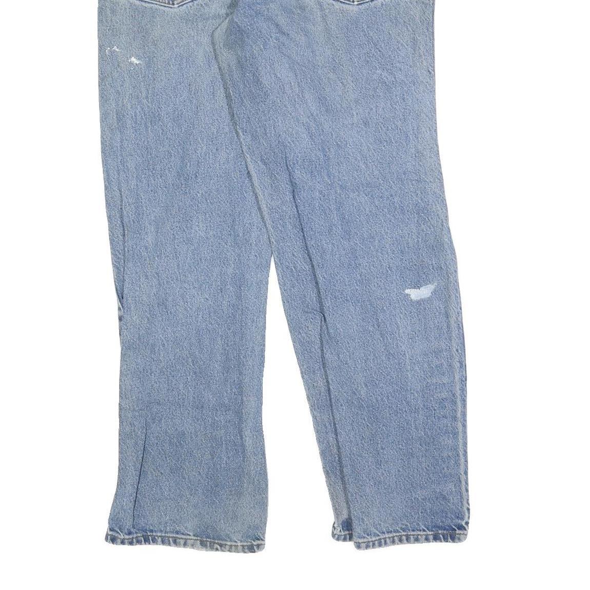 CARHARTT Mens Jeans Blue Relaxed Straight Denim Medium W34 L32 Zip Casual