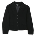 TALLY WEIJL Womens Black Wool Blend Jacket S Button Classic Tailored Plain