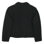 TALLY WEIJL Womens Black Wool Blend Jacket S Button Classic Tailored Plain