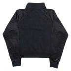 NIKE Womens Sweatshirt Black 1/4 Zip XS